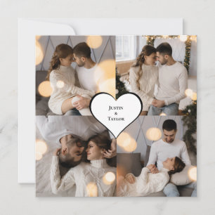 Design Your Own 4 Photo Collage Holiday Card
