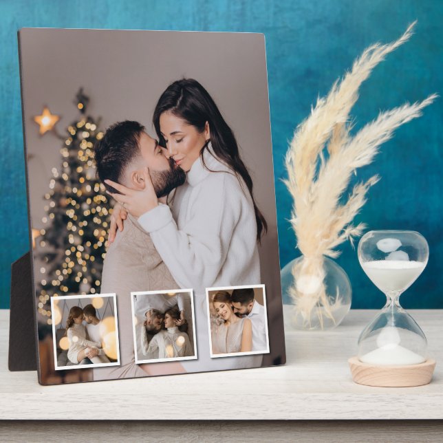 Design Your Own 4 Photo Collage Plaque (Side)