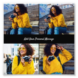 Design Your Own 4 Photo Collage Print
