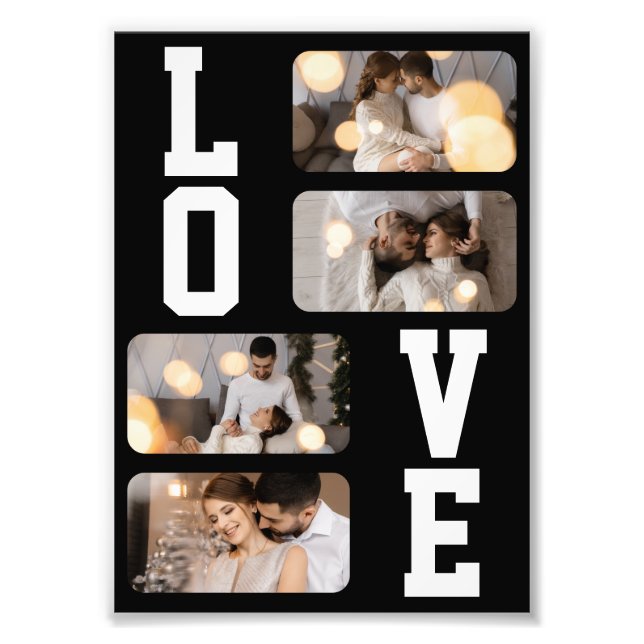 Design Your Own 4 Photo Collage Print (Front)