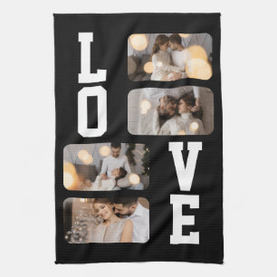 Design Your Own 4 Photo Collage Tea Towel