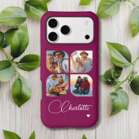 Design Your Own 4 Photo Personalised Name