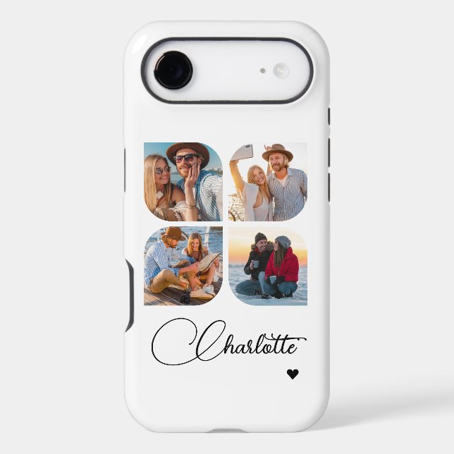 Design Your Own 4 Photo Personalized Name (Back)