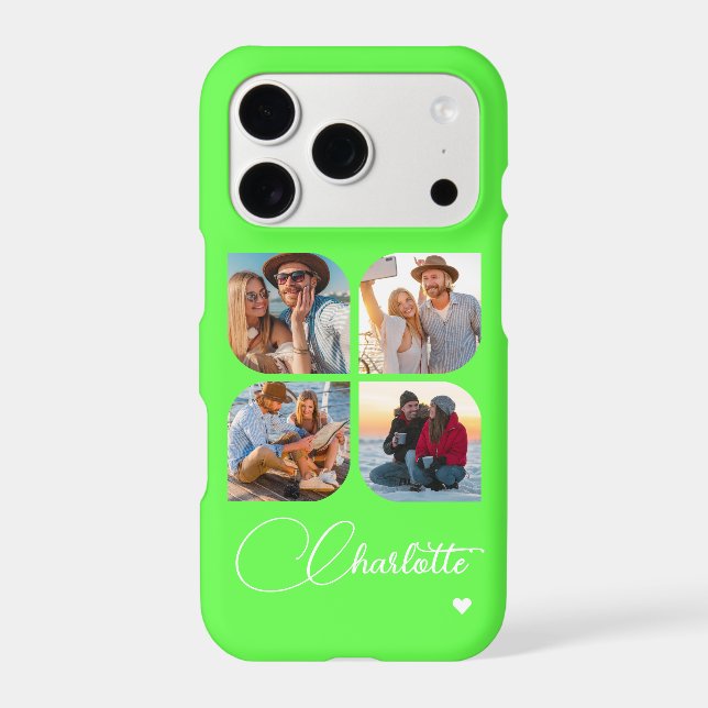 Design Your Own 4 Photo Personalized Name (Back)