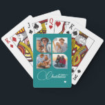 Design Your Own 4 Photo Personalized Name Playing Cards<br><div class="desc">Unleash your creativity with our Design Your Own 4 Photo Personalized Name Poker Cards! These custom playing cards allow you to upload and showcase four of your favorite photos, making game night even more special and memorable. Perfect for poker enthusiasts, family gatherings, or as a unique gift for any occasion,...</div>