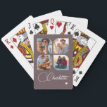 Design Your Own 4 Photo Personalized Name Playing Cards<br><div class="desc">Unleash your creativity with our Design Your Own 4 Photo Personalized Name Poker Cards! These custom playing cards allow you to upload and showcase four of your favorite photos, making game night even more special and memorable. Perfect for poker enthusiasts, family gatherings, or as a unique gift for any occasion,...</div>