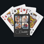 Design Your Own 4 Photo Personalized Name Playing Cards<br><div class="desc">Unleash your creativity with our Design Your Own 4 Photo Personalized Name Poker Cards! These custom playing cards allow you to upload and showcase four of your favorite photos, making game night even more special and memorable. Perfect for poker enthusiasts, family gatherings, or as a unique gift for any occasion,...</div>