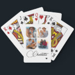 Design Your Own 4 Photo Personalized Name Playing Cards<br><div class="desc">Unleash your creativity with our Design Your Own 4 Photo Personalized Name Poker Cards! These custom playing cards allow you to upload and showcase four of your favorite photos, making game night even more special and memorable. Perfect for poker enthusiasts, family gatherings, or as a unique gift for any occasion,...</div>