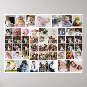 Design Your Own 50 Photo Collage Poster