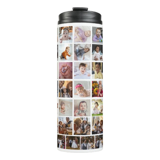 Design Your Own 50 Photo Collage Thermal Tumbler (Front)