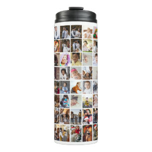 Design Your Own 50 Photo Collage Thermal Tumbler