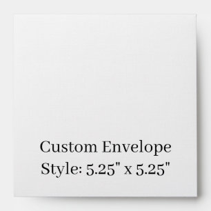 Design Your Own 5.25" x 5.25" Personalised Linen Envelope