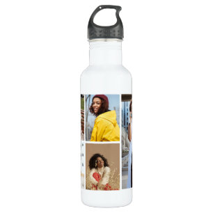 Design Your Own 5 Photo Collage 710 Ml Water Bottle