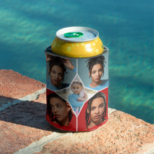 Design Your Own 5 Photo Collage Can Cooler