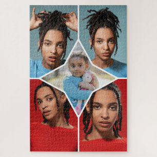 Design Your Own 5 Photo Collage Jigsaw Puzzle