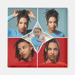 Design Your Own 5 Photo Collage Magnet