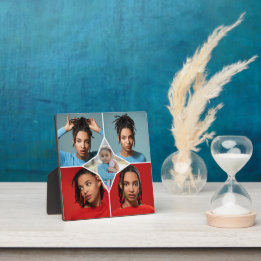 Design Your Own 5 Photo Collage Plaque