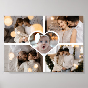 Design Your Own 5 Photo Collage Poster