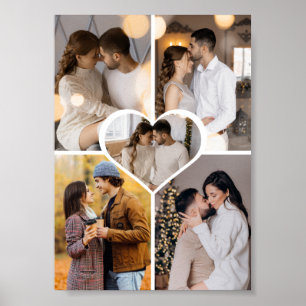 Design Your Own 5 Photo Collage Poster