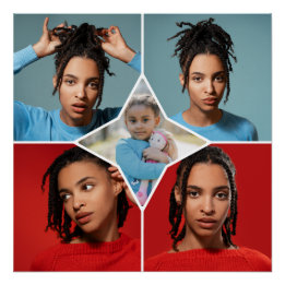 Design Your Own 5 Photo Collage Poster