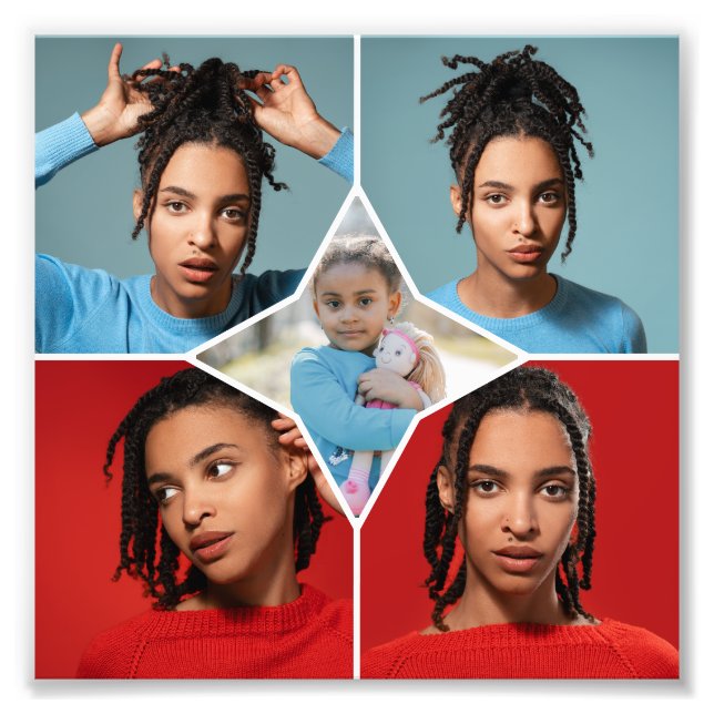 Design Your Own 5 Photo Collage Print (Front)