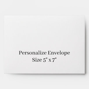 Design Your Own 5" x 7" Personalised Envelope