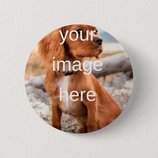 DESIGN YOUR OWN 6 CM ROUND BADGE (Front)