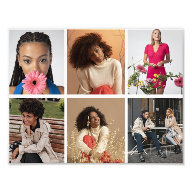 Design Your Own 6 Photo Collage (Front)