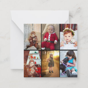Design Your Own 6 Photo Collage Card