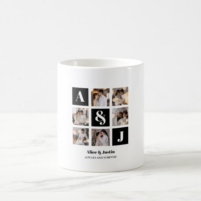 Design Your Own 6 Photo Collage Coffee Mug (Center)