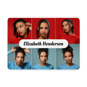 Design Your Own 6 Photo Collage Magnet