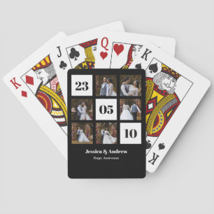Design Your Own 6 Photo Collage Playing Cards