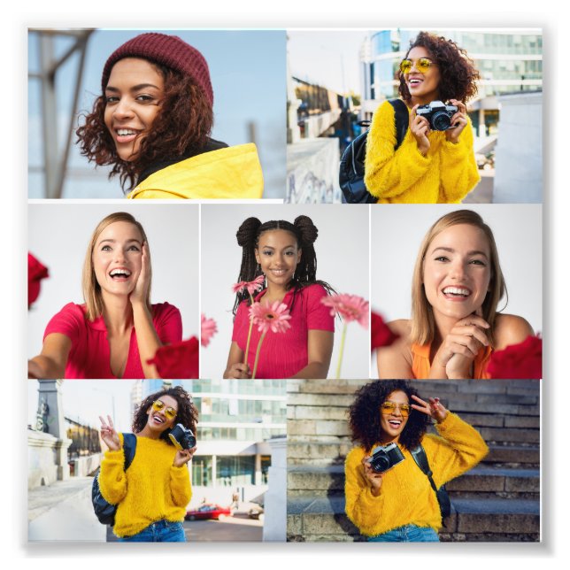 Design Your Own 7 Photo Collage (Front)