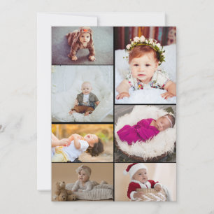 Design Your Own 7 Photo Collage Card