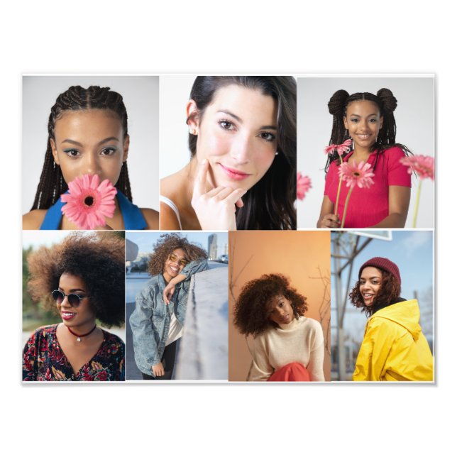 Design Your Own 7 Photo Collage Print (Front)