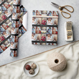 Design Your Own 7 Photo Collage Wrapping Paper