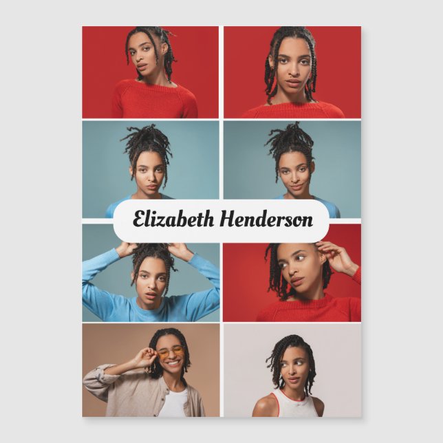 Design Your Own 8 Photo Collage (Front)