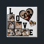 Design Your Own 8 Photo Collage 15 Cm Square Badge<br><div class="desc">Customise your photography. You can make this custom product for special occasions like weddings,  birthdays,  Christmas,  Holidays,  Memorials,  Graduation,  Anniversaries,  and more. It can also be given to your best friend,  close friend,  family,  and relatives.</div>