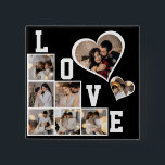 Design Your Own 8 Photo Collage 15 Cm Square Badge<br><div class="desc">Customise your photography. You can make this custom product for special occasions like weddings,  birthdays,  Christmas,  Holidays,  Memorials,  Graduation,  Anniversaries,  and more. It can also be given to your best friend,  close friend,  family,  and relatives.</div>