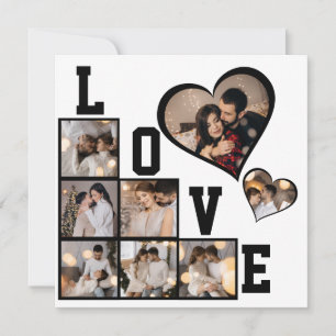 Design Your Own 8 Photo Collage Announcement