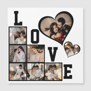 Design Your Own 8 Photo Collage Magnetic Invitation