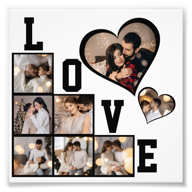 Design Your Own 8 Photo Collage Print (Front)