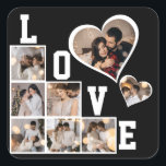 Design Your Own 8 Photo Collage Square Sticker<br><div class="desc">Customise your photography. You can make this custom product for special occasions like weddings,  birthdays,  Christmas,  Holidays,  Memorials,  Graduation,  Anniversaries,  and more. It can also be given to your best friend,  close friend,  family,  and relatives.</div>