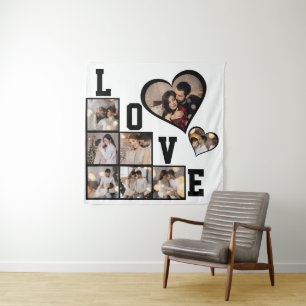 Design Your Own 8 Photo Collage Tapestry
