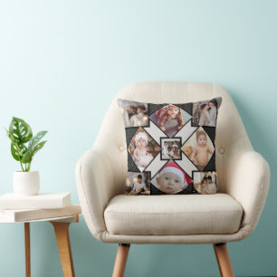 Design Your Own 9 Photo Collage Cushion