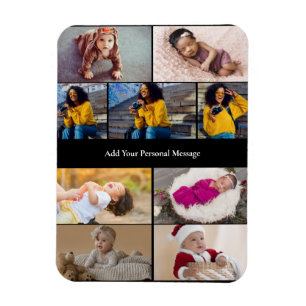 Design Your Own 9 Photo Collage Magnet