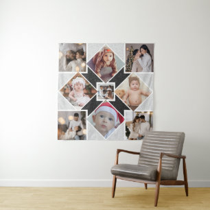Design Your Own 9 Photo Collage Tapestry