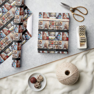 Design Your Own 9 Photo Collage Wrapping Paper
