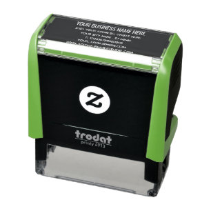 Design Your Own Address Colour Stamp Example