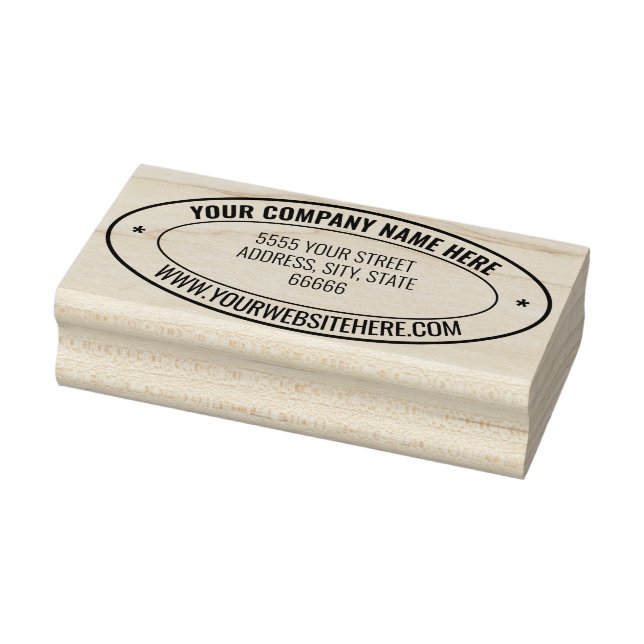 Design Your Own Address Oval Rubber Stamp Example (Stamp)